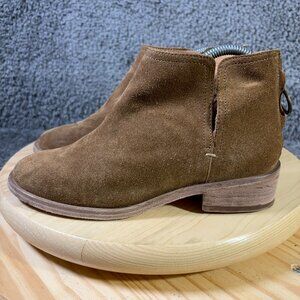 Beek Falcon Ankle Boots Womens Size 7 Suede Chestnut Brown Handmade in Mexico